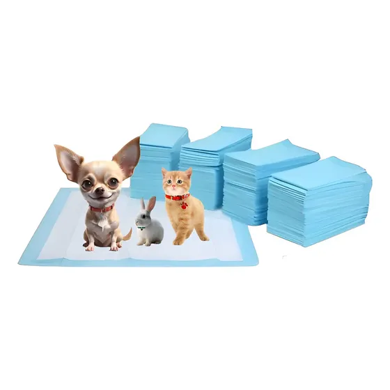 100 Pañales Sabanillas Perro Gato Mascotas 60x90 L Roro 4 Bordes Azul Mascotas Baño Sanitario | Cuotas sin interés