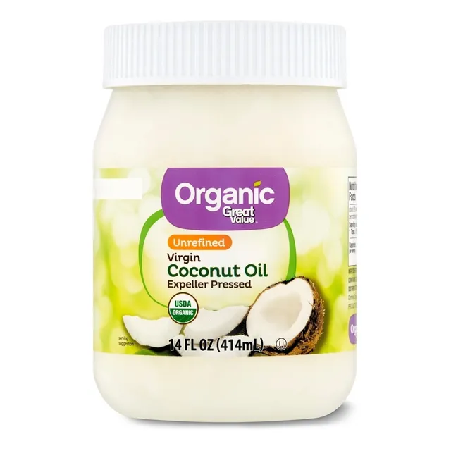 Organic Great Value Aceite De Coco Orgánico Virgen 414ml 