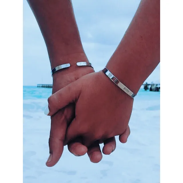 Set De Pulseras Rígidas Para Parejas