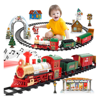 Juego De Tren Para Árbol De Navidad Clásico Juego De Tren Juego De Tren Para Árbol De Navidad Clásico Juego De Tren