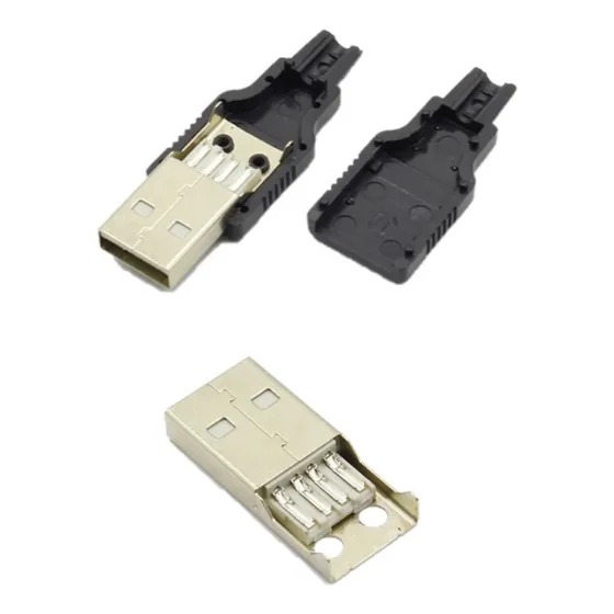 5 Piezas Conector Usb Cubierta De Plástico Macho Para Soldar