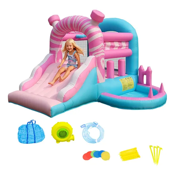 Castillo Inflable Brincolin Para Niños 3-8 Zona De Salto 306*295*193 Cm