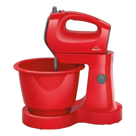 Batedeira com pedestal Philips Walita Viva Collection RI7200 vermelha 220 V