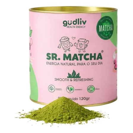 Matcha Premium 100% Puro Cha Verde Pó - Antioxidante Vegano