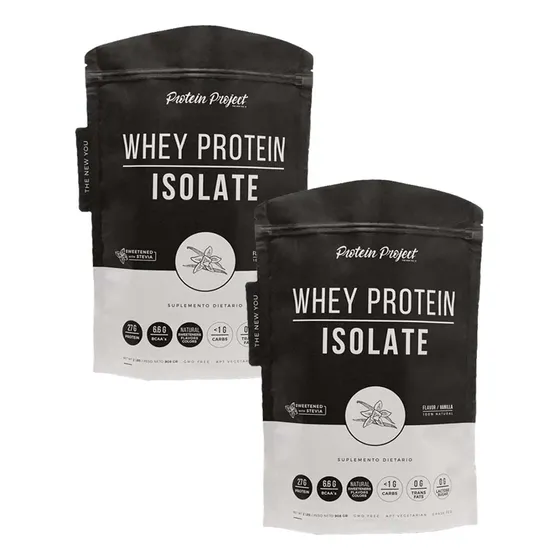 Protein Project Whey Protein Isolate 2 Lb Doypack X2 Vainilla