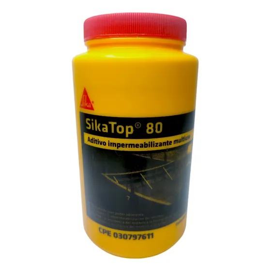 Sika Top 80 Un Litro Aditivo Líquido Impermeabilizante
