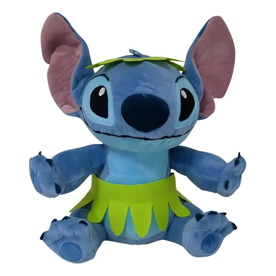 Boneco Pelúcia Stitch Hula Hula Luz E Sons Multikids Br2199 Cor Azul