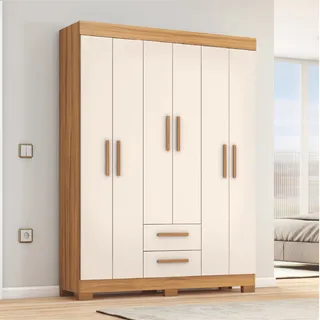 Guarda Roupas Casal 6 Portas 2 Gavetas Libano NotĂĄvel Guarda Roupas Casal 6 Portas 2 Gavetas Libano NotĂĄvel
