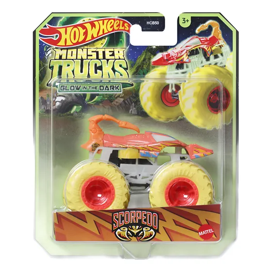 Monster Trucks Glow In The Dark Vehiculo Modelo Scorpedo