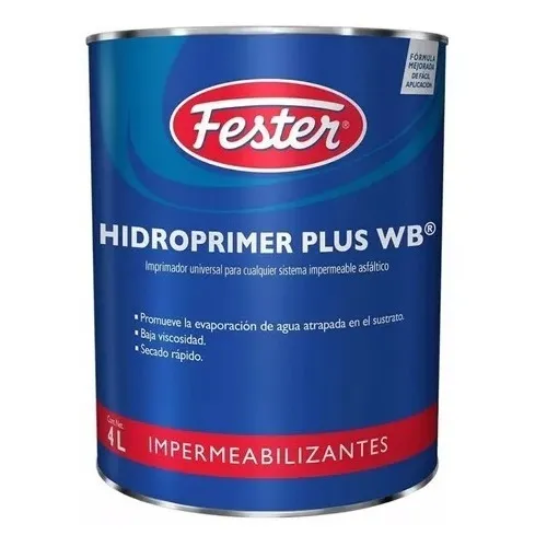 Primario Asfáltico Fester Hidroprimer Plus Wb Galón 4/lt 