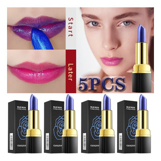 Bálsamo Labial Que Cambia De Color, 5 Unidades Bálsamo Labial Que Cambia De Color, 5 Unidades
