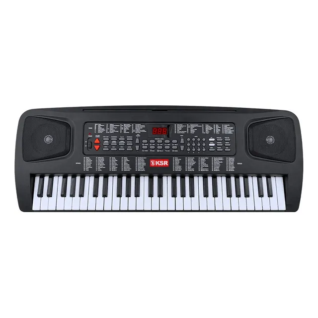 Teclado Musical Kaiser Con 54 Teclas De Alta Fidelidad Mtc-5 Color Negro