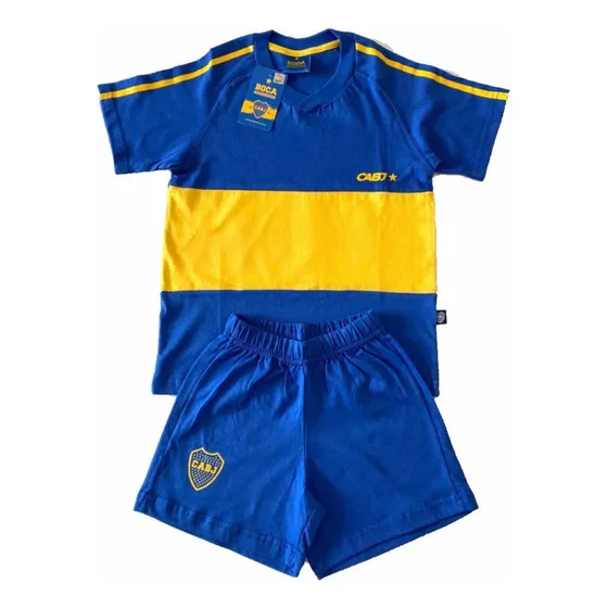 Conjunto Camiseta Short Boca Juniors Niños Producto Oficial