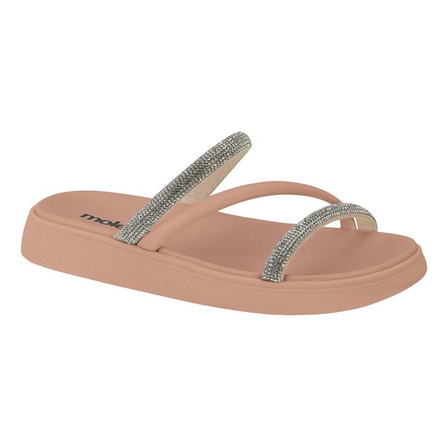 Sandalia Papete Moleca Feminina Casual Tiras Flatform Sandalia Papete Moleca Feminina Casual Tiras Flatform