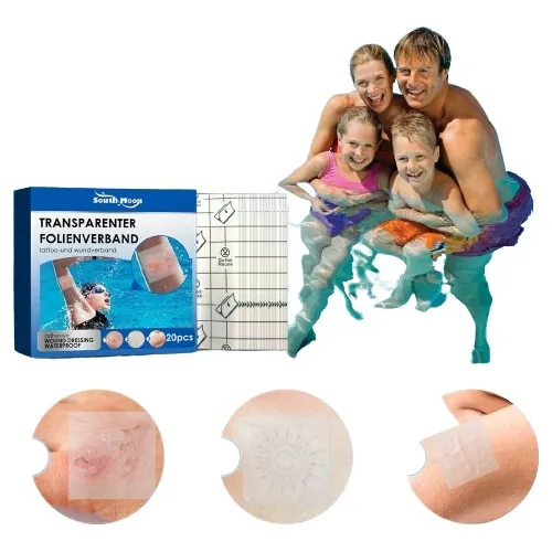 10 Parches Impermeables Transparentes Heridas Tatuajes