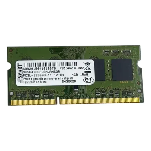Memória RAM DDR3 4GB 1600MHz Elpida Para Notebook SODIMM 1.5V