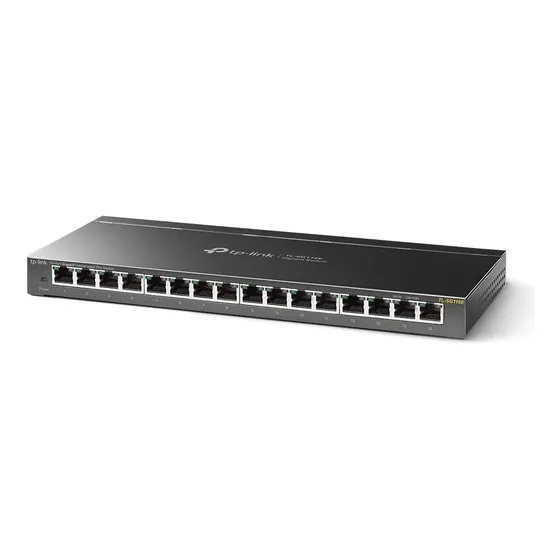 Switch Gigabit Poe+ Tp Link Tl-sg116p 16 Puertos Metalico