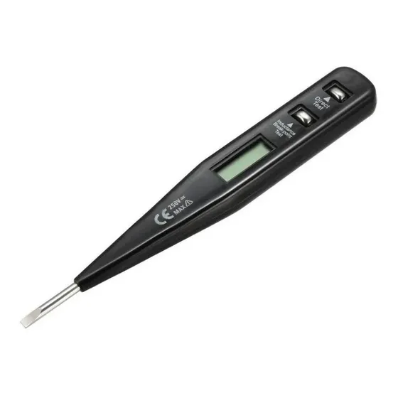Probador De Corriente Digital Ac/dc 12 A250v Desarmador Lion