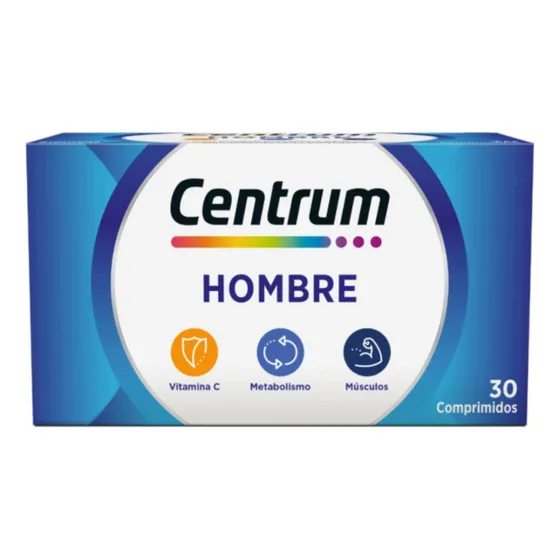 Centrum Hombre Multivotaminico/Multimineral de la A al Zinc x 30 Comprimidos