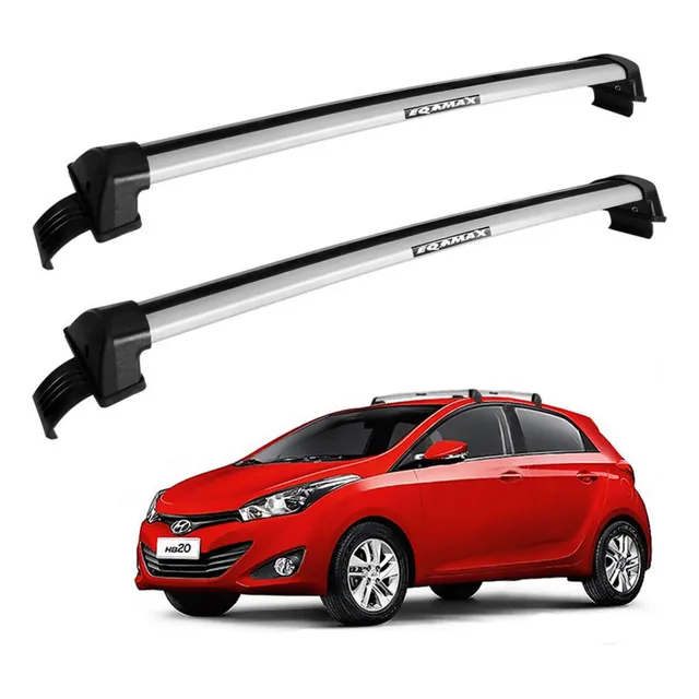 Barras Techo Eqmax New Wave Hyundai Hb20 Hatch 14-19 Gris