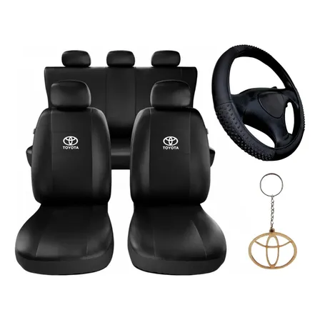 Capas De Banco Couro Corolla 2008 2009 2010 2011 + 2 Brinde