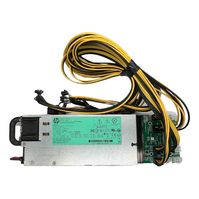 Fuente Poder Hp 1200w + Breakout Board + Cable Asic Antminer