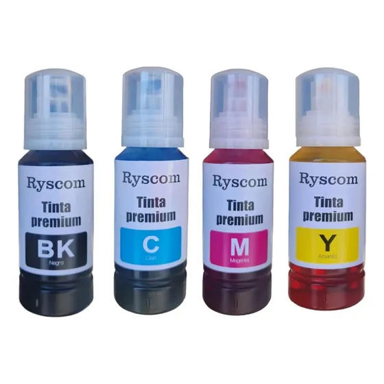 Pack 4 Botellas Tinta Alternativa Compatible Con L375