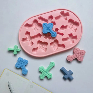 Molde De Silicón Forma De Cruz, Cruces Jabón, Fondant, Vela Molde De Silicón Forma De Cruz, Cruces Jabón, Fondant, Vela