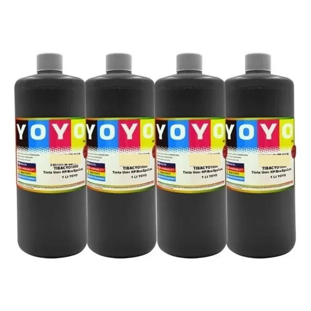 4 Ltrs Tinta Premium Compatible Para Bro Can Eps Yoyo Negro