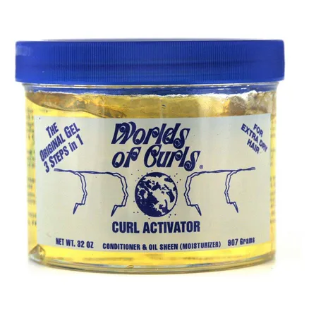 Activador En Gel Worlds Of Curls - Extra Seco 32 Oz.