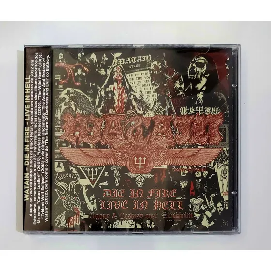 Watain - Die In Fire - Live In Hell (cd Lacrado)