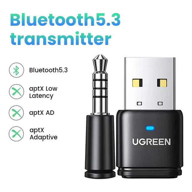 Transmisor De Audio Bluetooth 5.3 Para Ps4 Ps5 Switch Y Mic