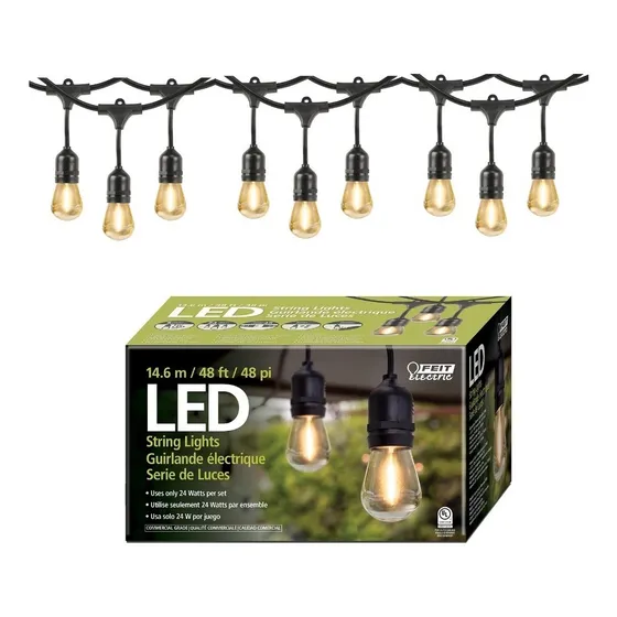 Luces Guirnalda Led Feit Vintage 24 Sockets Exterior 14.6m 2