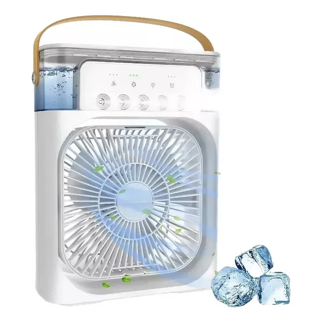 Ventilador Portátil 3 En 1 Con Luz Nocturna Led