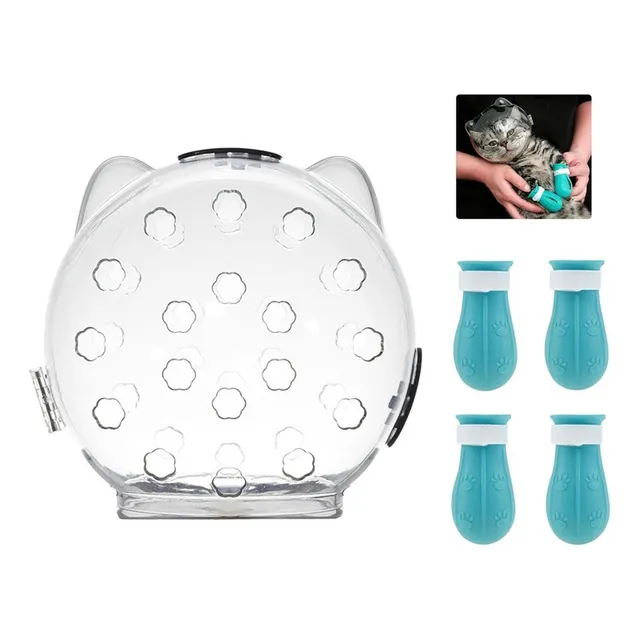A Capucha Transpirable For Gatos Con 4 Zapatos De Silicona S