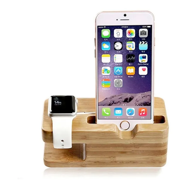 Base Bambu 2 En 1 Soporte Carga Para iPhone Y Apple Watch