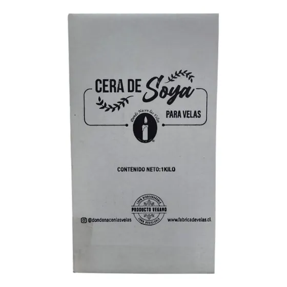 Cera De Soja 100% Donde Nacen Las Velas 1 Kg