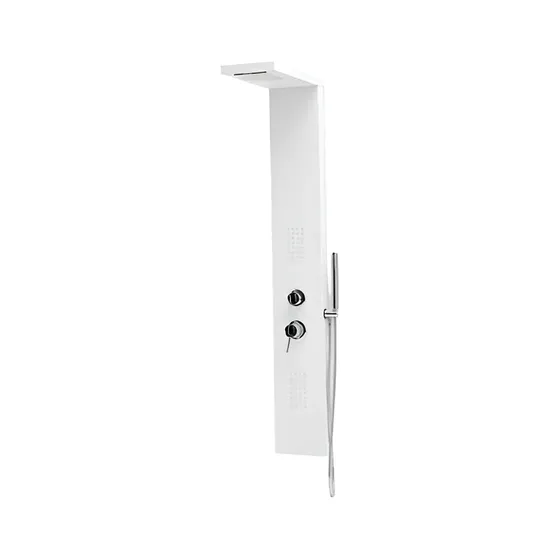 Columna de Ducha Sensi D'Acqua 2 Jets Aluminio Mate Blanco | Cuotas sin interés