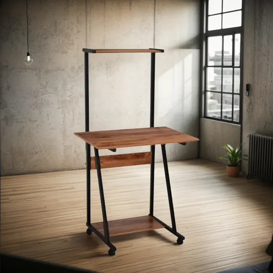 Centro De Trabajo Escritorio Con Ruedas + Silla