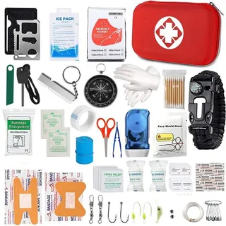 Kit De Supervivencia Al Aire Libre 80 En 1, Bolsa Multiusos Kit De Supervivencia Al Aire Libre 80 En 1, Bolsa Multiusos