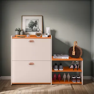 Sapateira Banquinho Hall Closet 2porta Puxador Concha Milano Sapateira Banquinho Hall Closet 2porta Puxador Concha Milano
