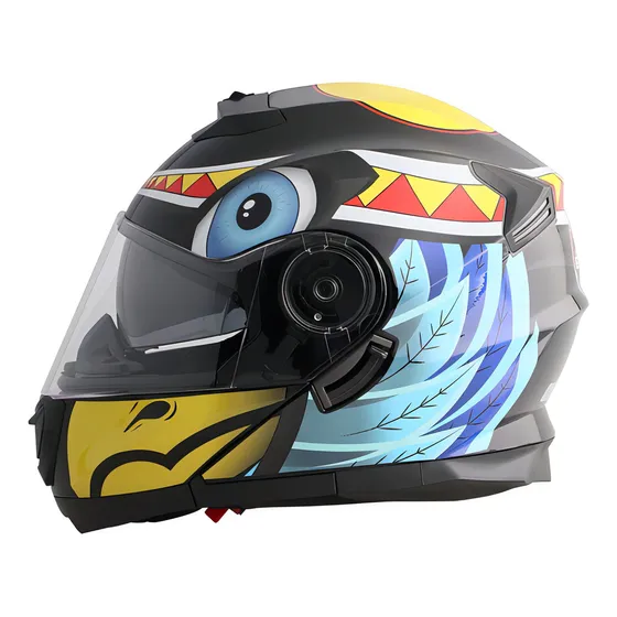 Casco Abatible De Moto Edge Legend Con Certificado Dot Ktm Color Azul brillante Tamaño del casco M