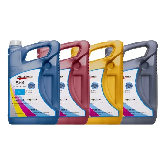 Kit 4 Tinta Sk4 Challenger Cmyk Seiko/xaar 35pl