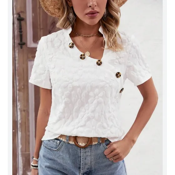 Blusa Casual De Dama Shein Talla S Blusas Mod Chins