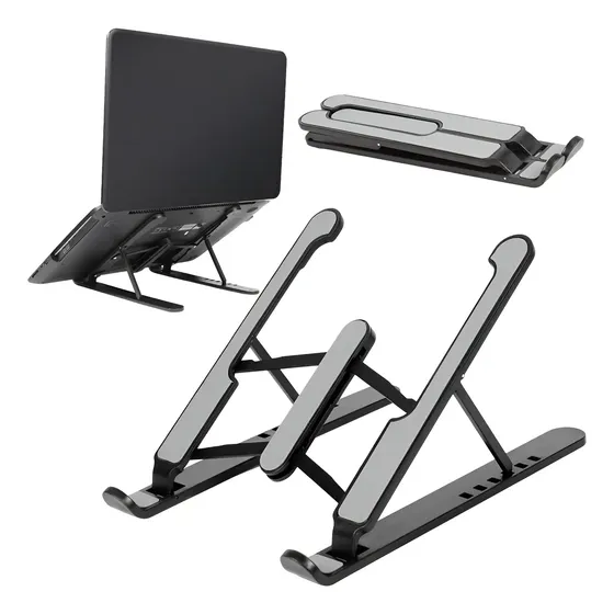 Base Soporte Portátil - Laptop Plegable Color Negro