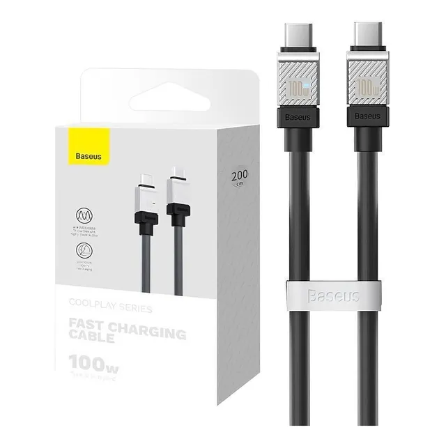 Cable Baseus 100w Carga Rapida Tipo C - Tipo C 2m