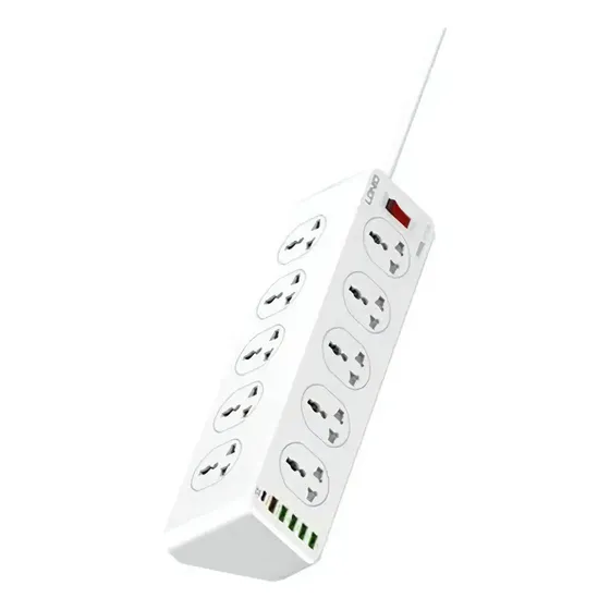 Ldnio - Regleta De 10 Enchufes + 4 Usb Pd 20w Sc10610 Color Blanco | Cuotas sin interés