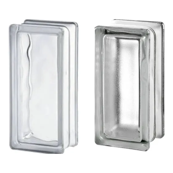 Medio Ladrillo De Vidrio 19x9x8cm Nube Y Artic Checos