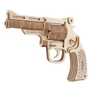 Puzzle De Madera Revólver Uzi Xcg005h Modelo Diy Puzzle De Madera Revólver Uzi Xcg005h Modelo Diy