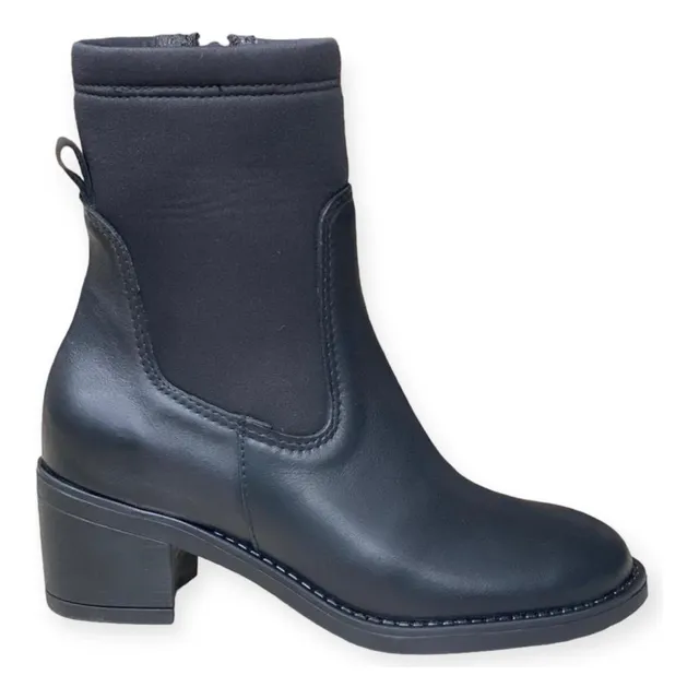 Botas Cuero Mujer Con Lycra - Modelo Blanca - Cei